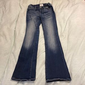 BKE girls stretch bootcut jeans